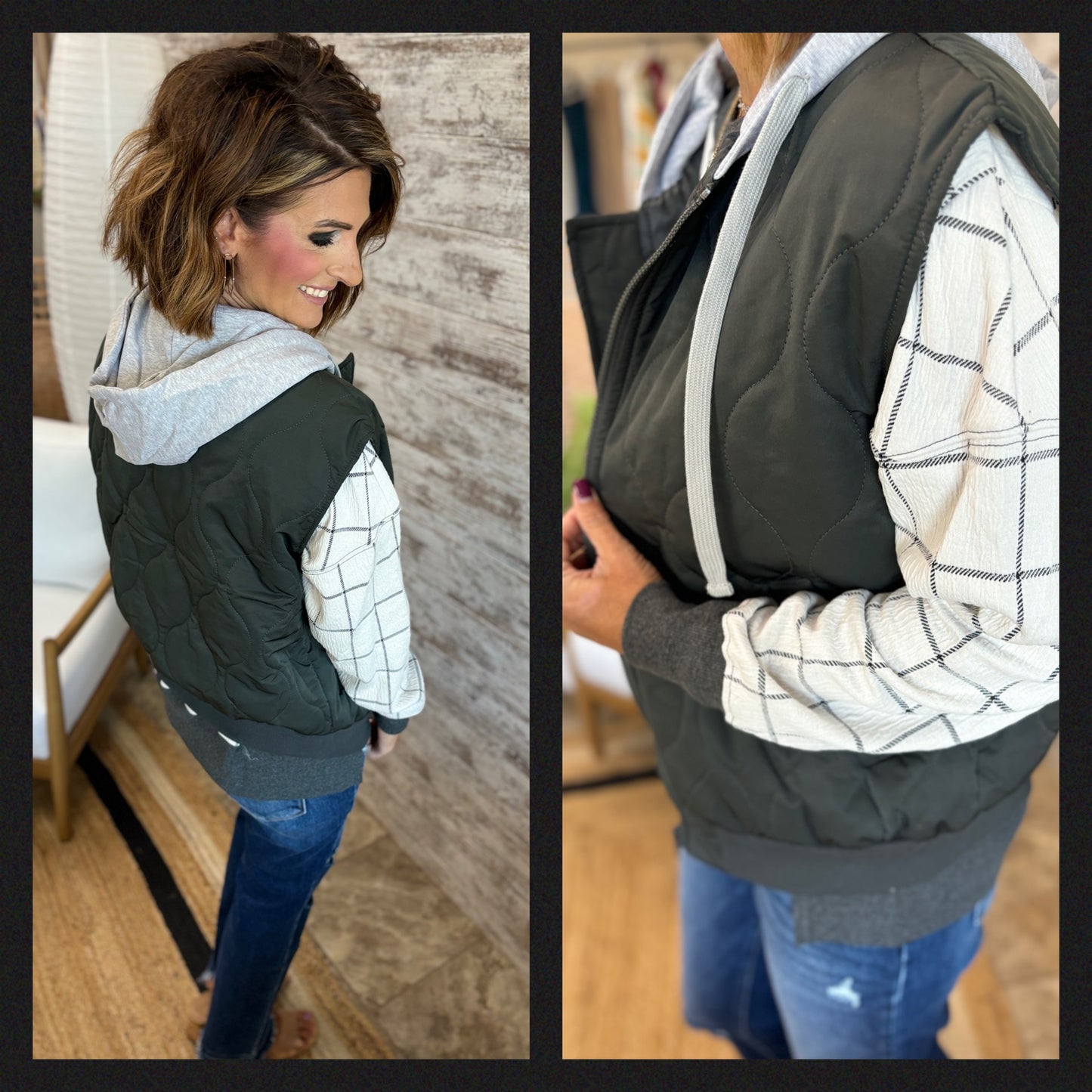 Ash Quilted Puffer Vest