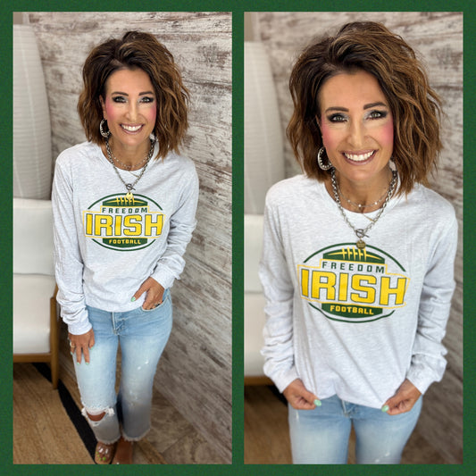 Freedom Irish Football Unisex Bella Canvas Long Sleeve ~ 2 Colors