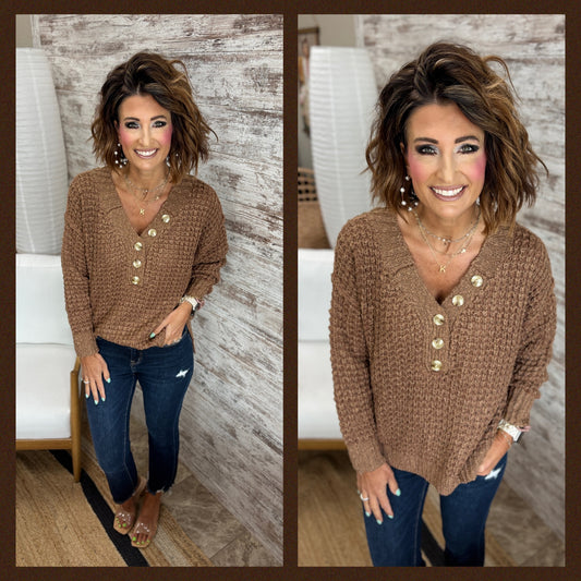 Chunky Waffle Sweater ~ 3 Colors