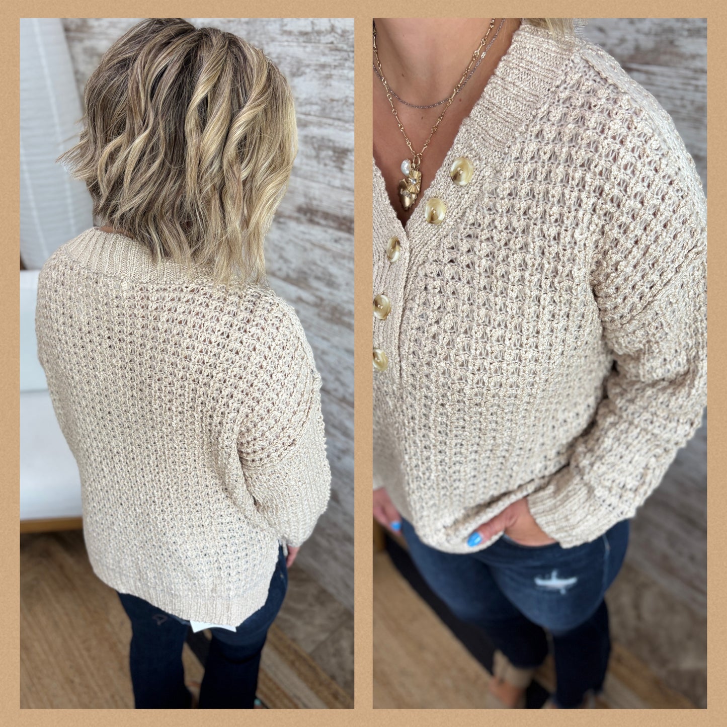 Chunky Waffle Sweater ~ 3 Colors