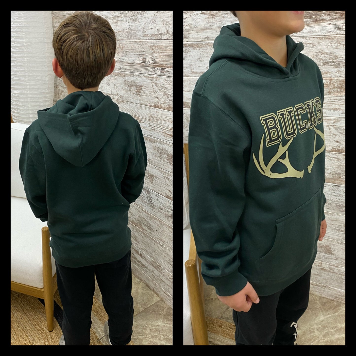 Forest Green Bucks Youth District Hoodie