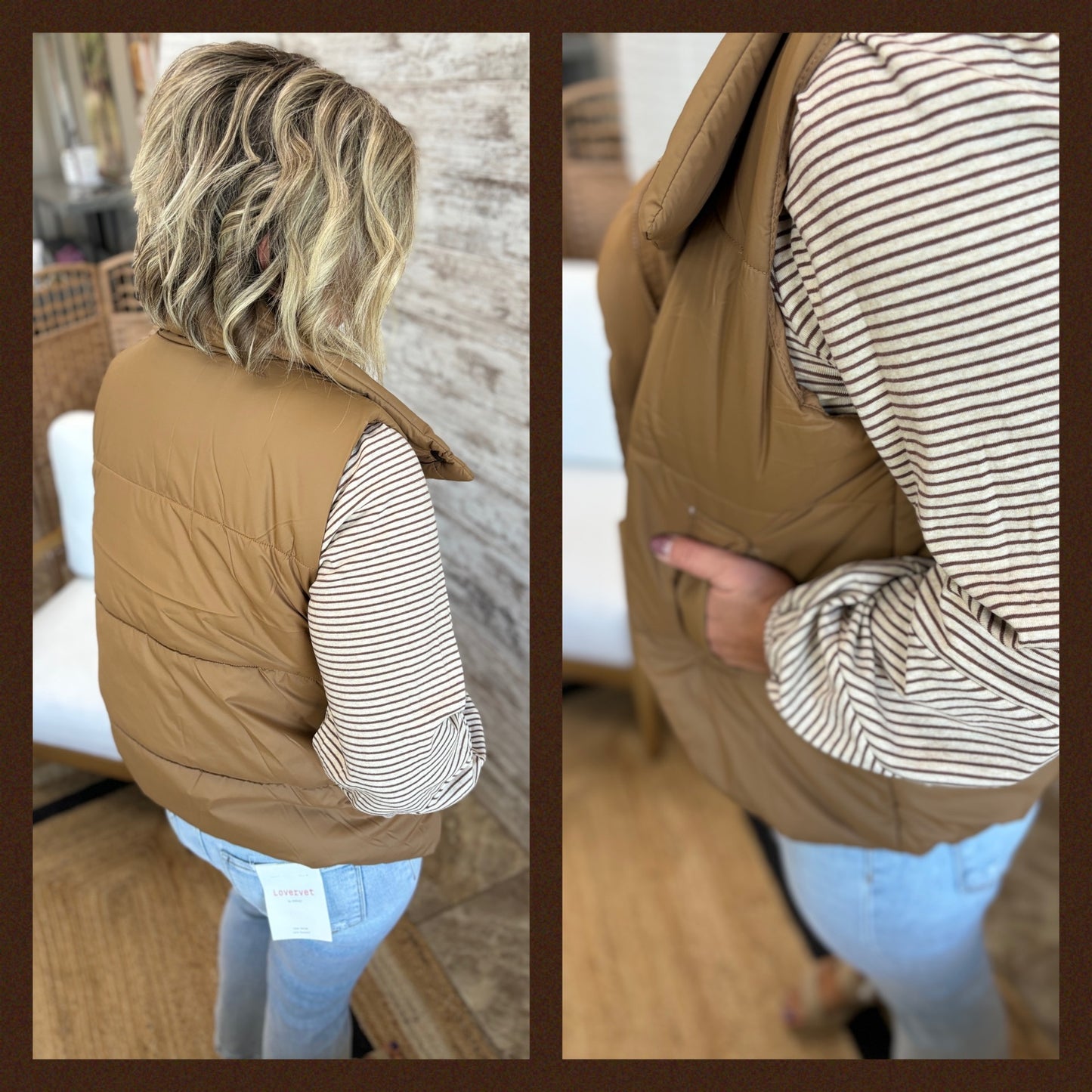 Asymmetrical Zip Up Vest  ~ 2 Colors