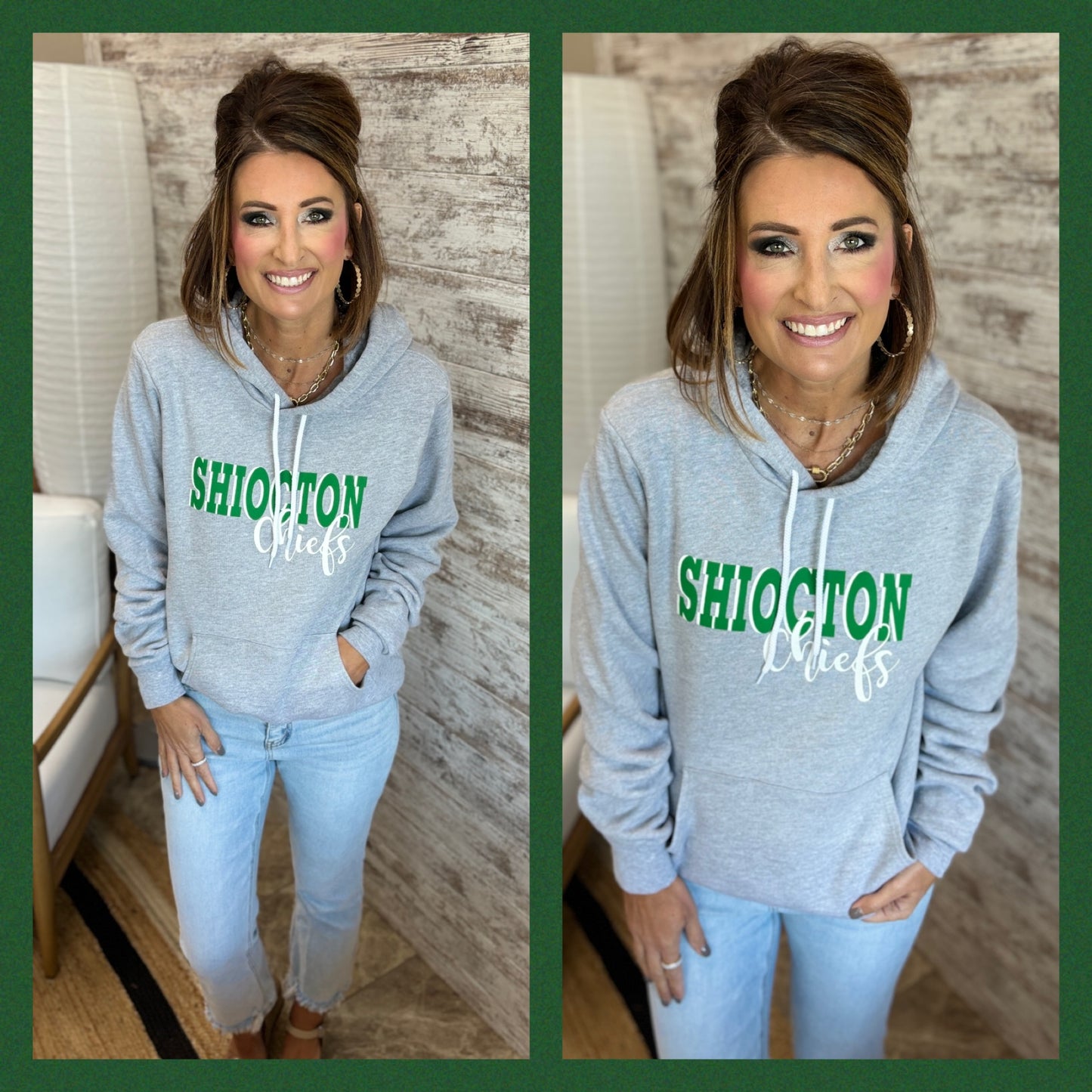 Shiocton Chiefs Grey Bella Hoodie