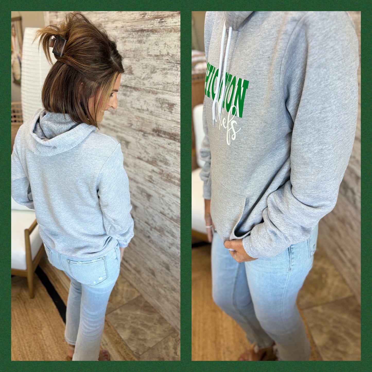 Shiocton Chiefs Grey Bella Hoodie