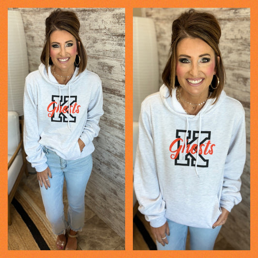 Kaukauna Ghosts Ash Bella Hoodie