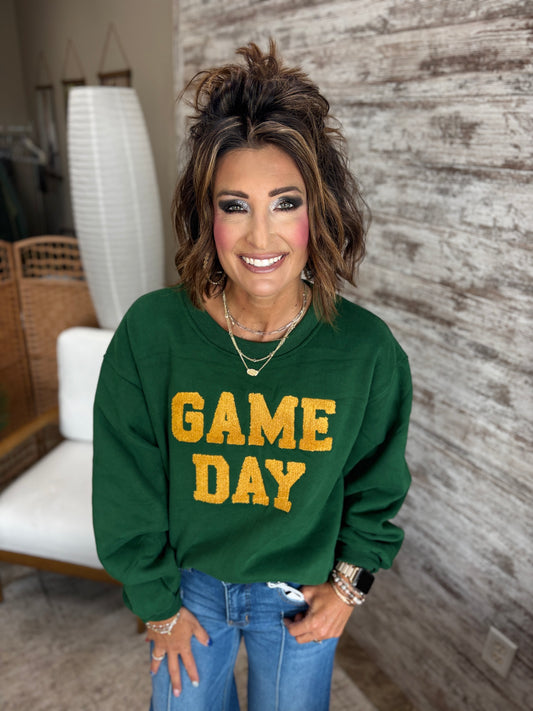 Green & Gold Game Day Sweatshirt *Restocked*