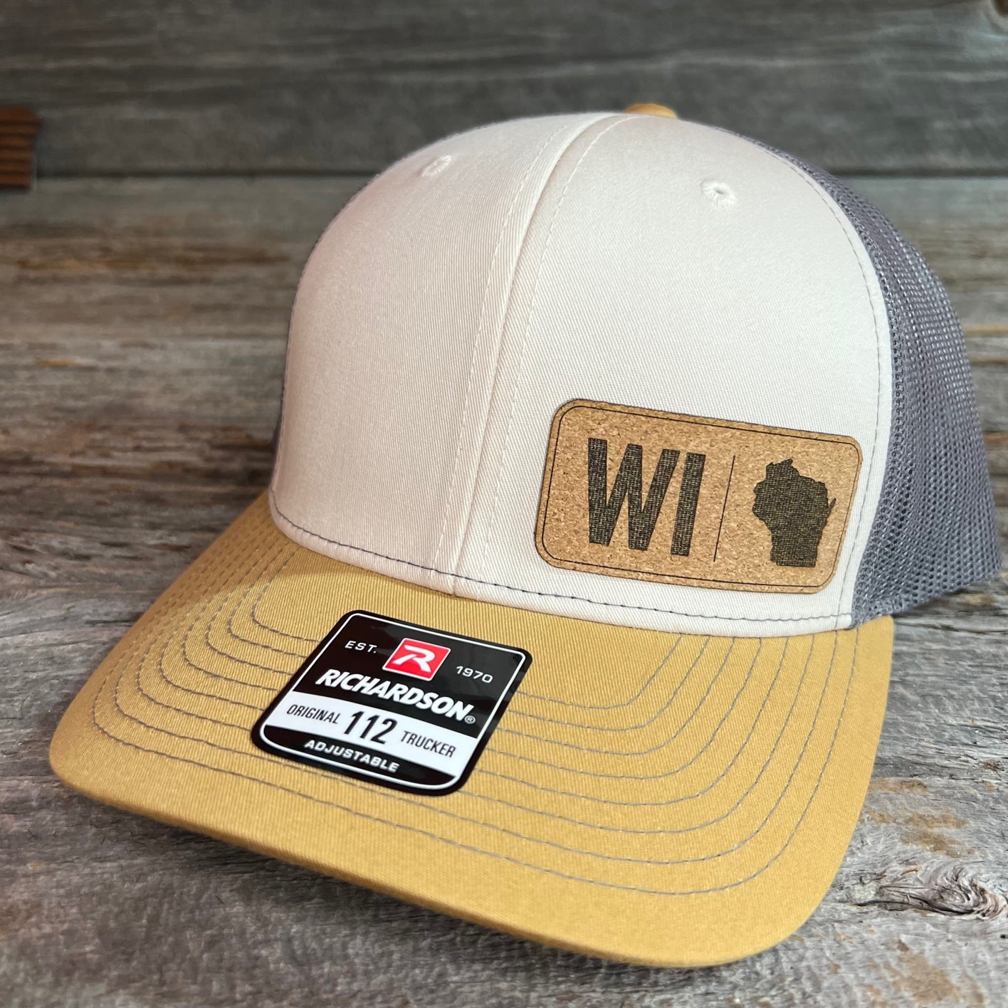 Cork Leather Patch Trucker Hat