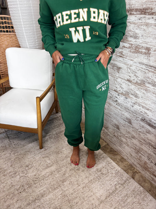 Green Bay Embroidered Sweatpants