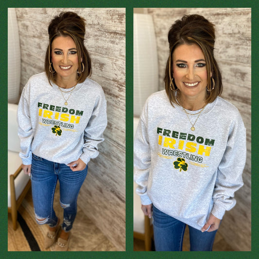 Freedom Irish Wrestling Ash Crewneck