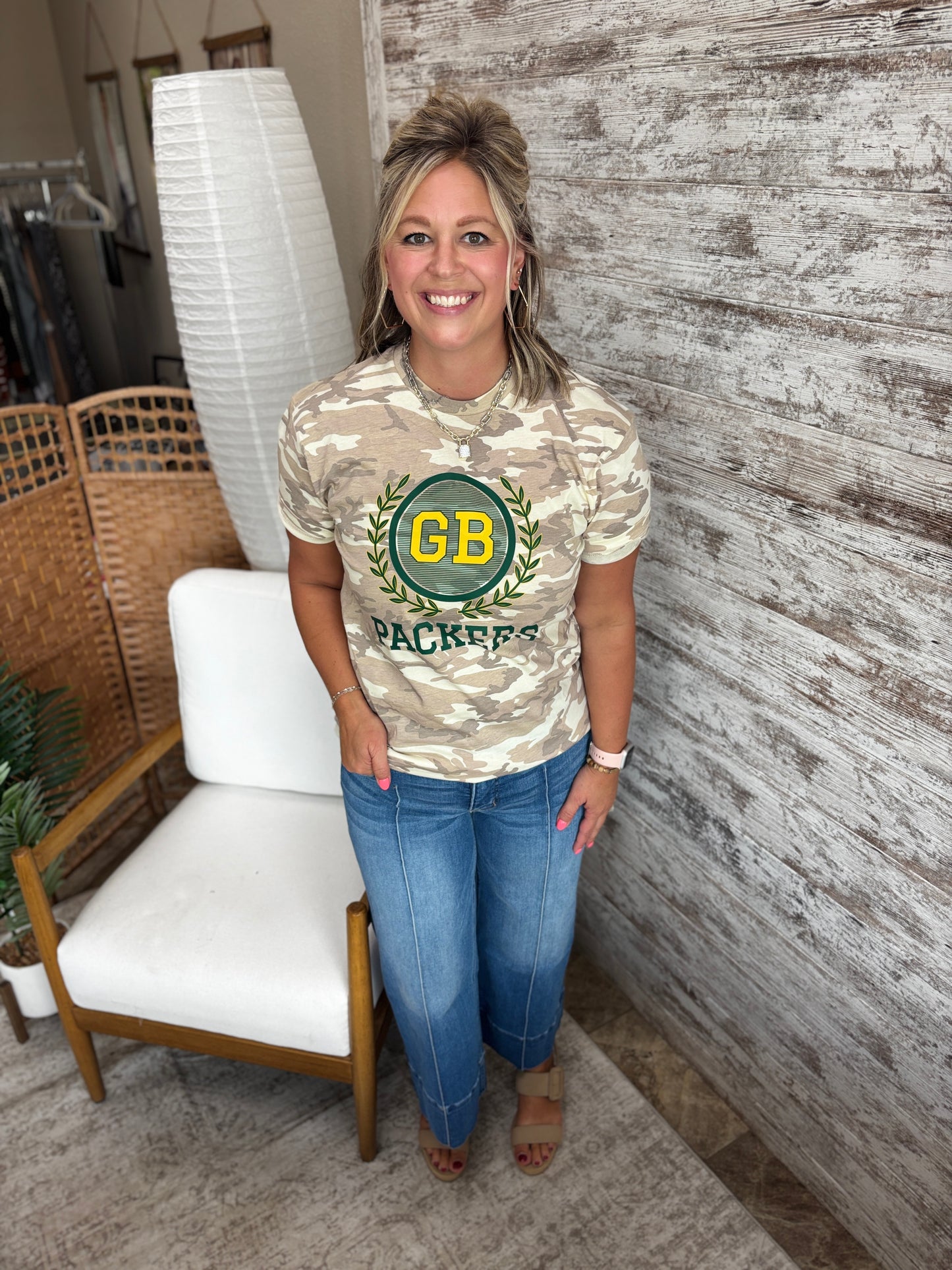 GB Packers Natural Camo LAT Tee ~ Youth and Adult