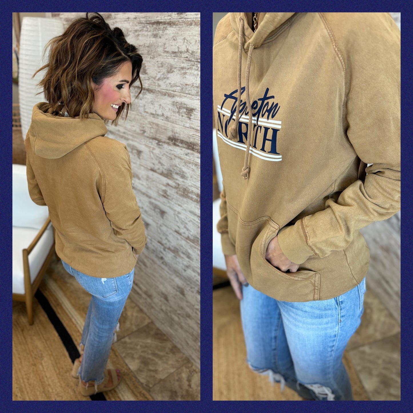 Appleton North Vintage Lane Seven Camel Hoodie