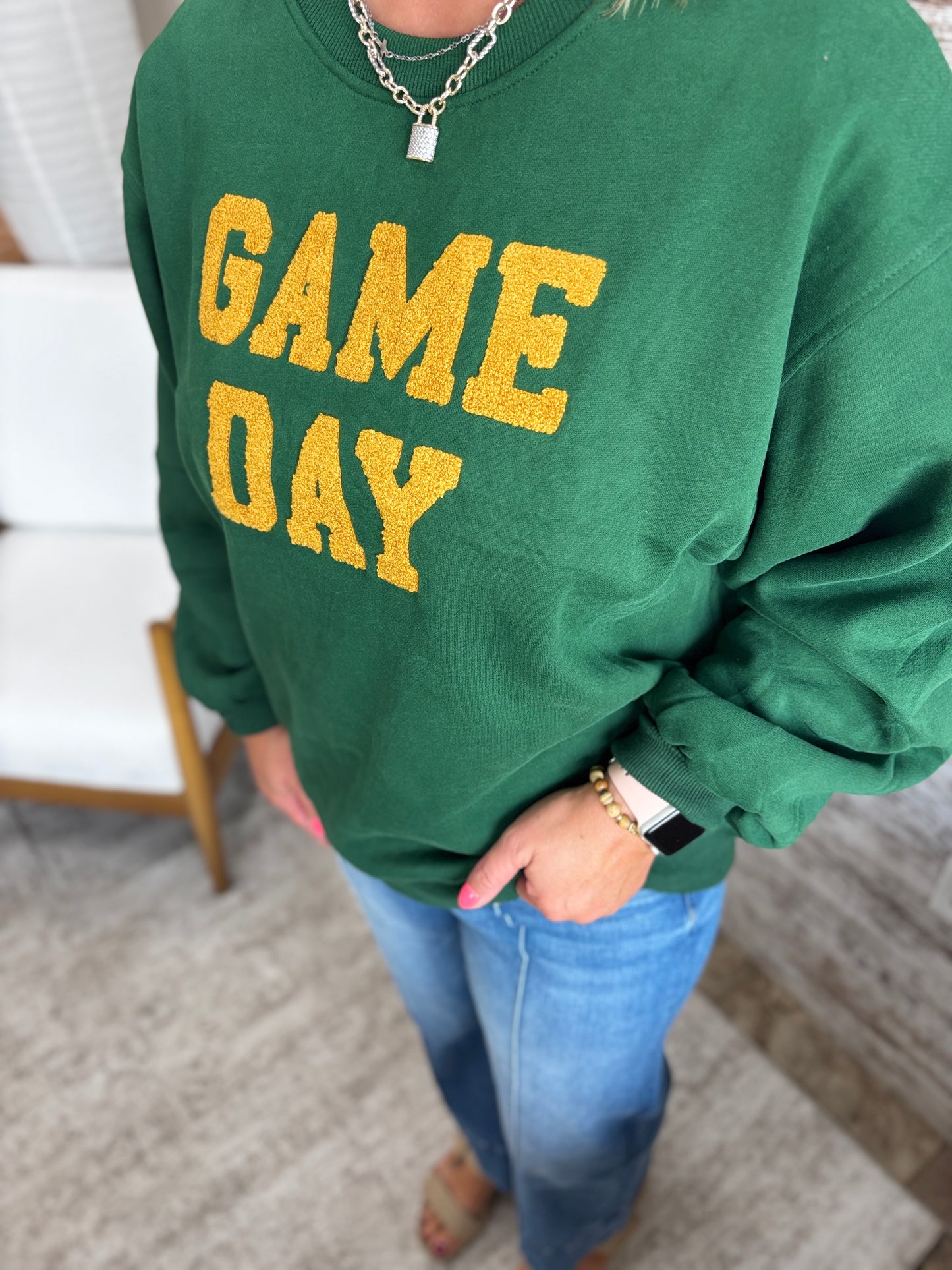 Green & Gold Game Day Sweatshirt