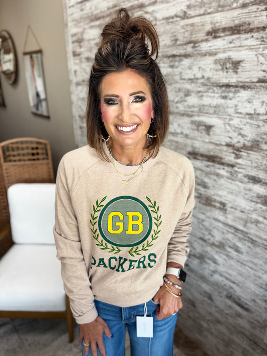 GB Packers Desert Sand District V.I.T Fleece Crew