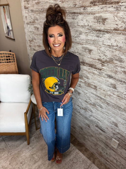 Green Bay Graphite Comfort Colors Tee