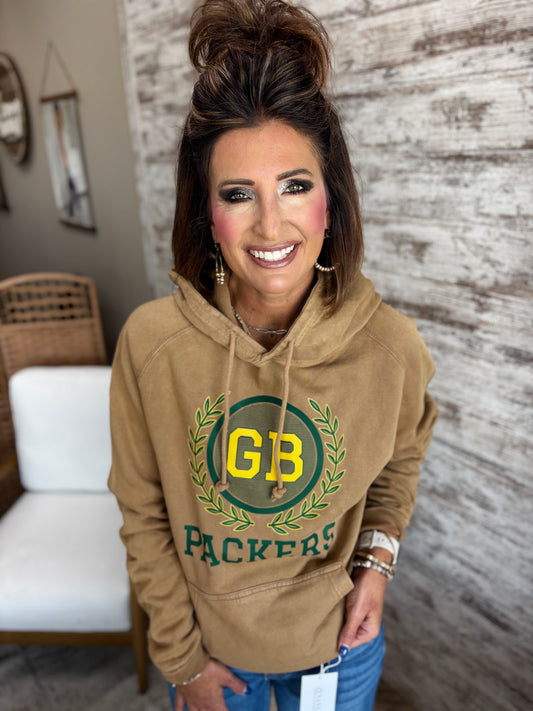 GB Packers Camel Lane Seven Hoodie