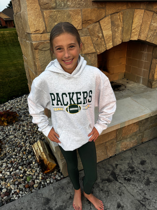 Packers Port & Company Ash Hoodie~ Youth and Adult Sizes