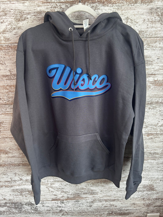Brewer Wisco Charcoal Hoodie ~ Overstock Clearance Price