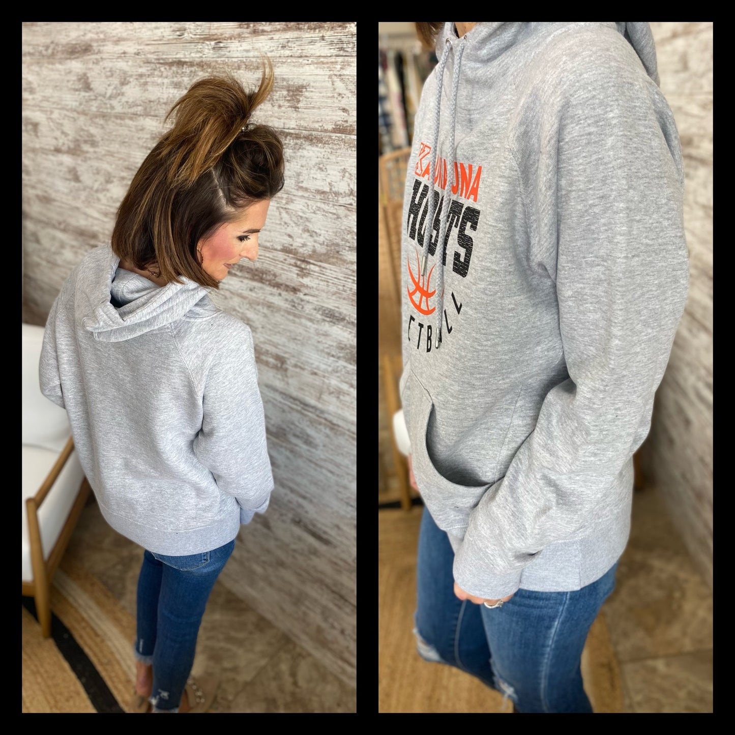 Kaukauna Basketball Grey Scuba Hoodie