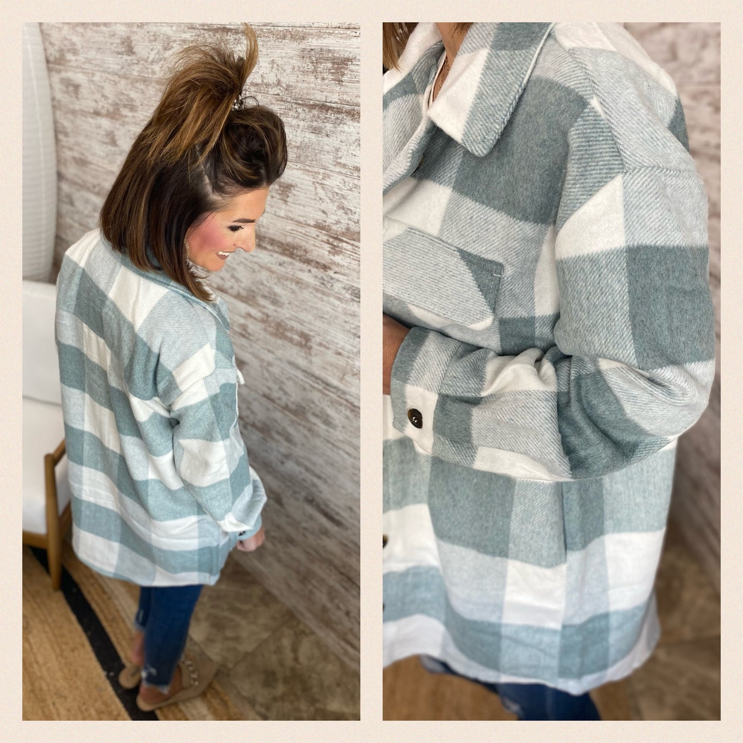 Plaid Long Shacket