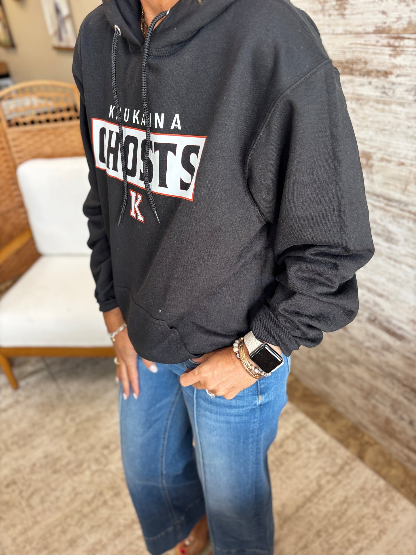 Kaukauna Port & Company Black Hoodie~Youth and Adult Sizes