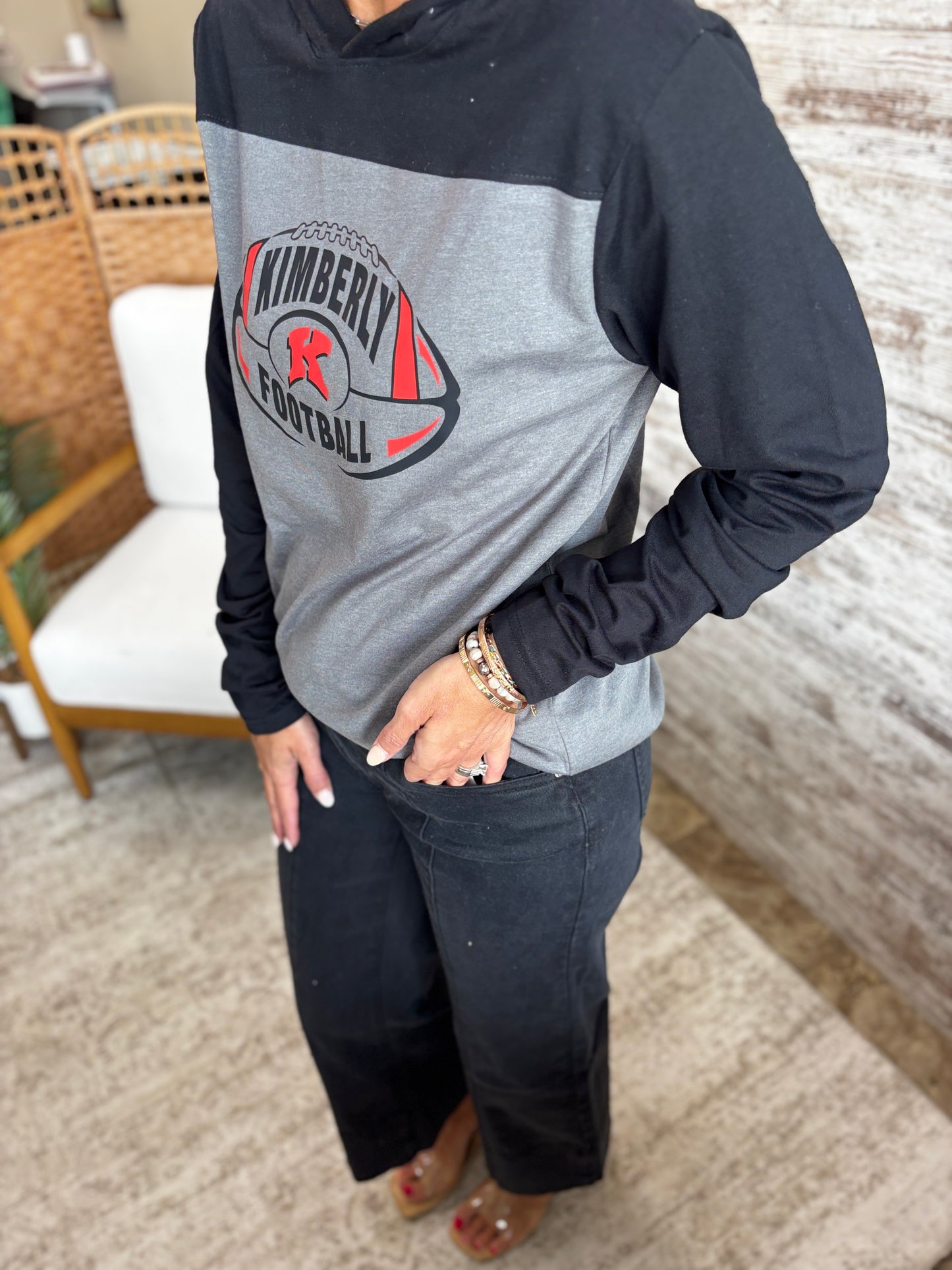 Kimberly Football Sport-Tek® Halftime Long Sleeve Hoodie ~ Unisex