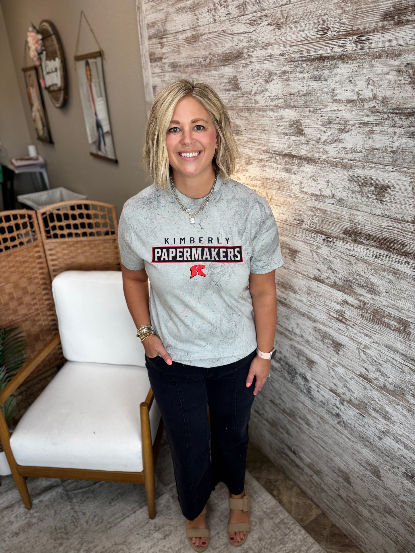 Kimberly Comfort Colors Grey Colorblast Tee~ Adult and Youth