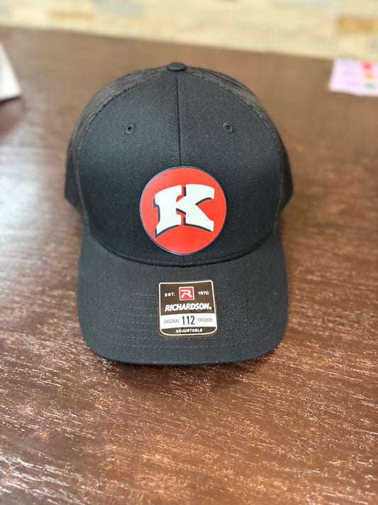 Kimberly Colored Patch Black Trucker Hat