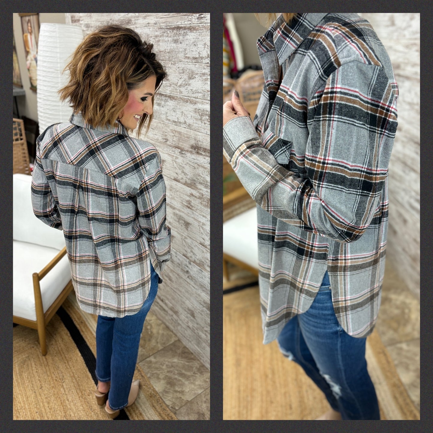 Bleach Dipped Flannel ~ 3 Colors