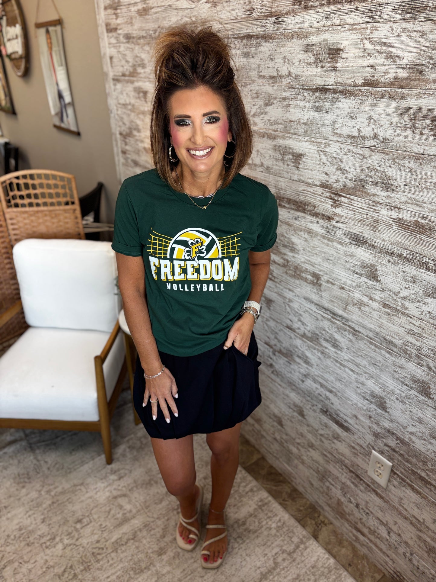 Freedom Volleyball Bella Canvas Jersey Tee~ Unisex and Youth~ 3 Colors