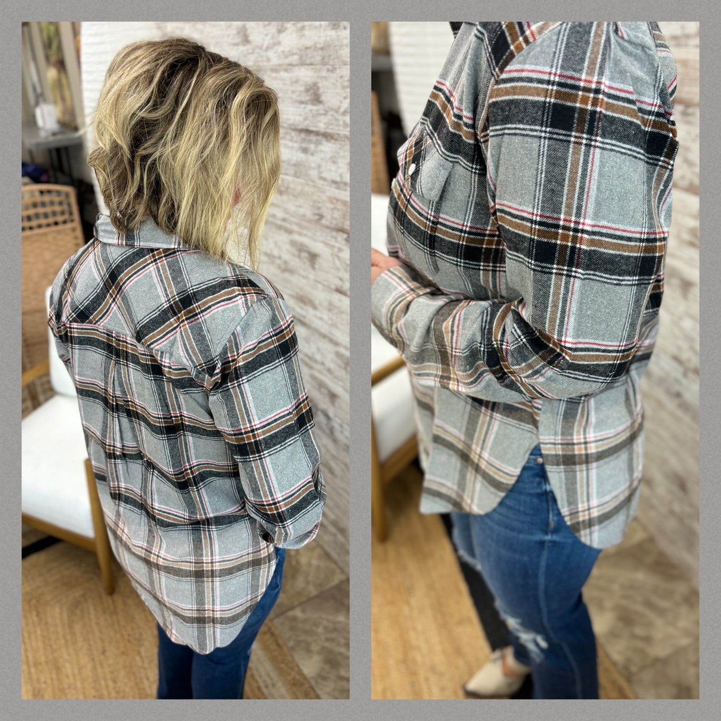 Bleach Dipped Flannel ~ 3 Colors