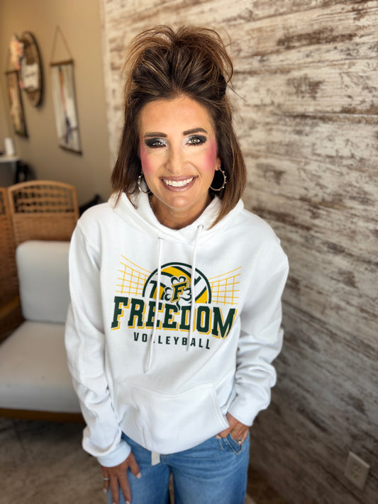 Freedom Volleyball Port & Company Hoodie~ Youth and Adult ~ 2 Colors