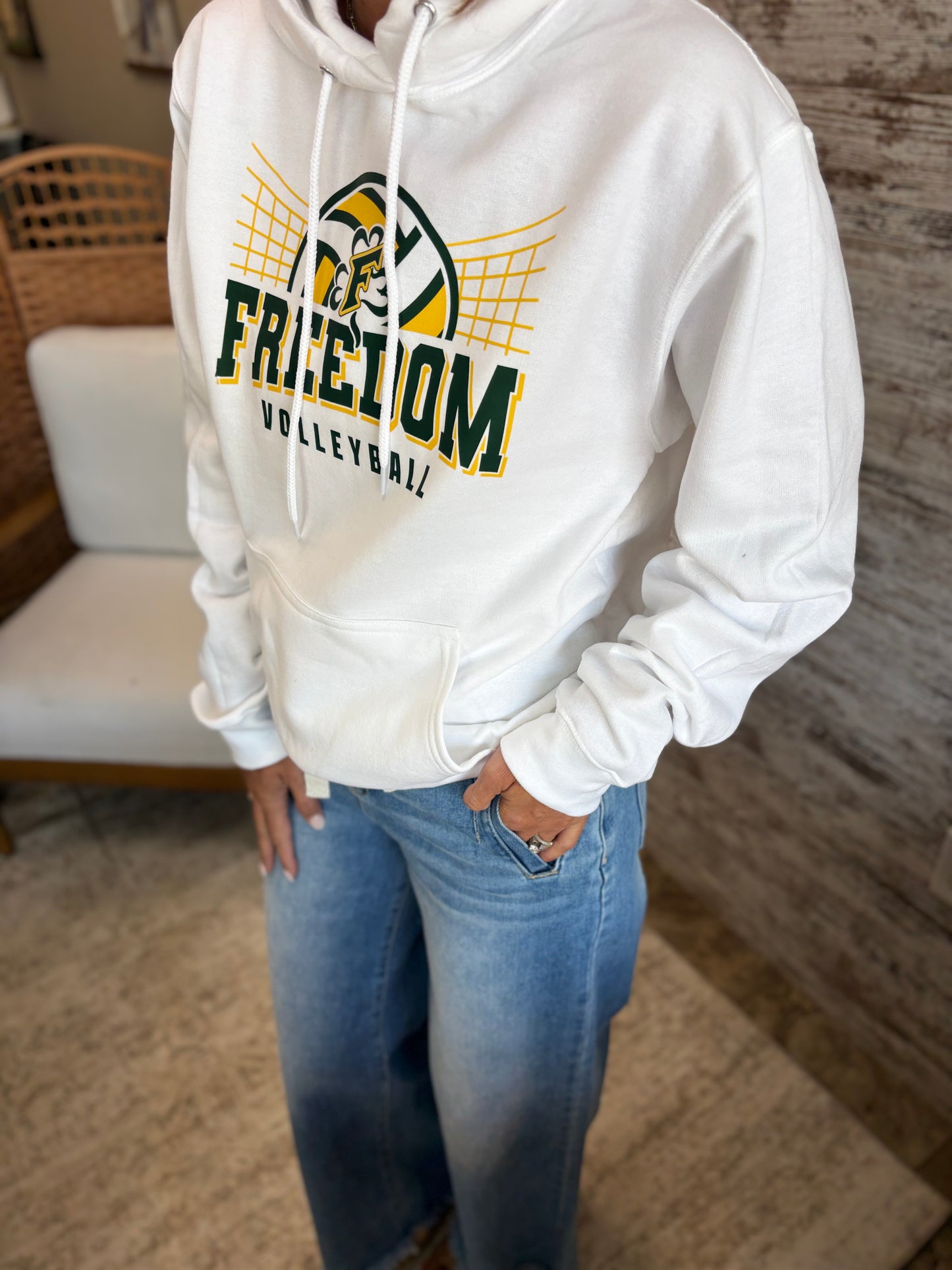 Freedom Volleyball Port & Company Hoodie~ Youth and Adult ~ 2 Colors