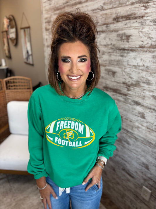 Freedom Football Port & Company Crew ~Youth and Adult~ 2 Colors