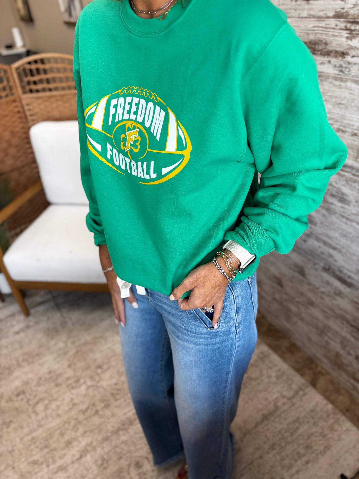 Freedom Football Port & Company Crew ~Youth and Adult~ 2 Colors