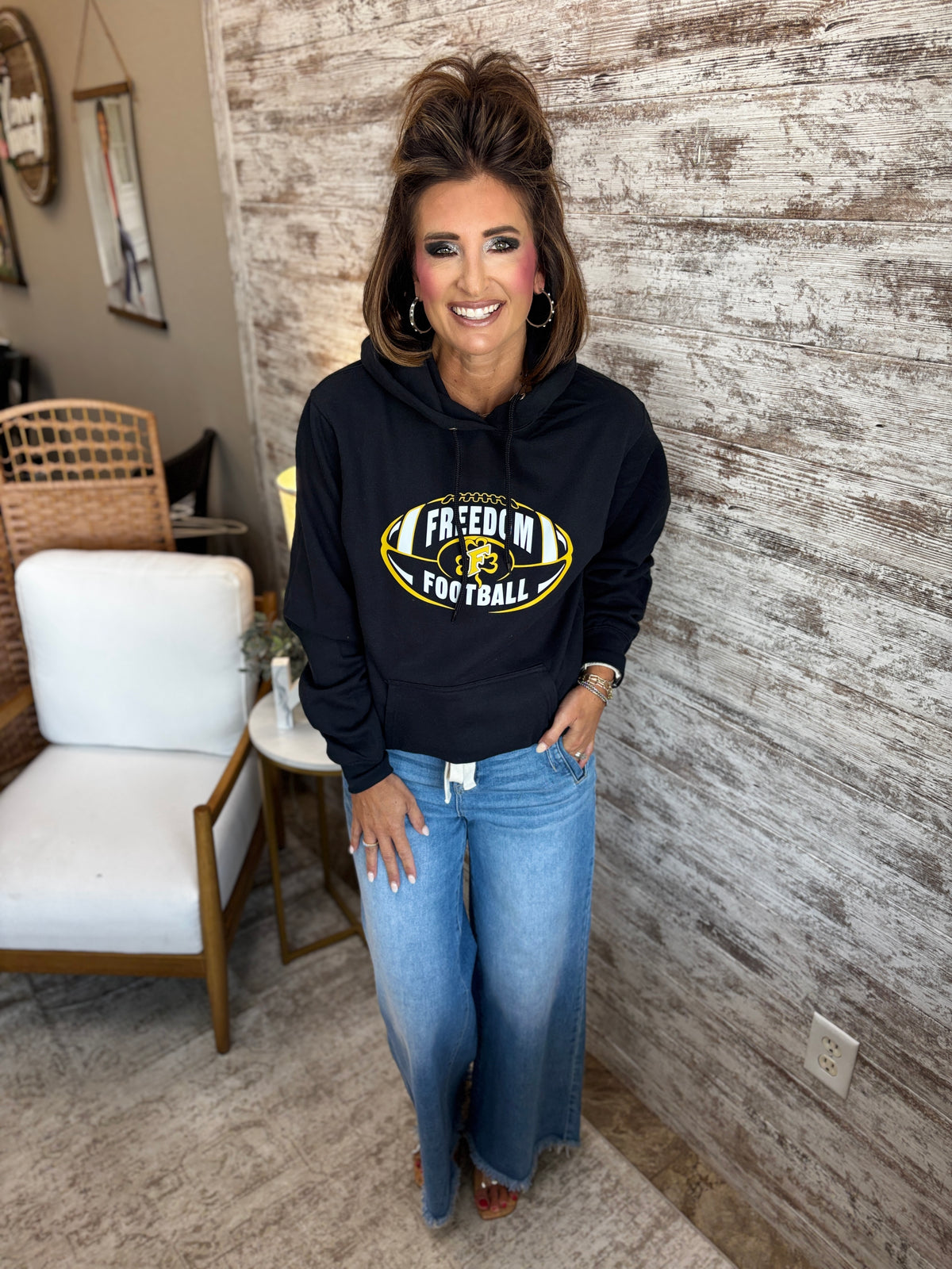 Freedom Football Port & Company Hoodie~ Youth and Adult ~ 4 Colors