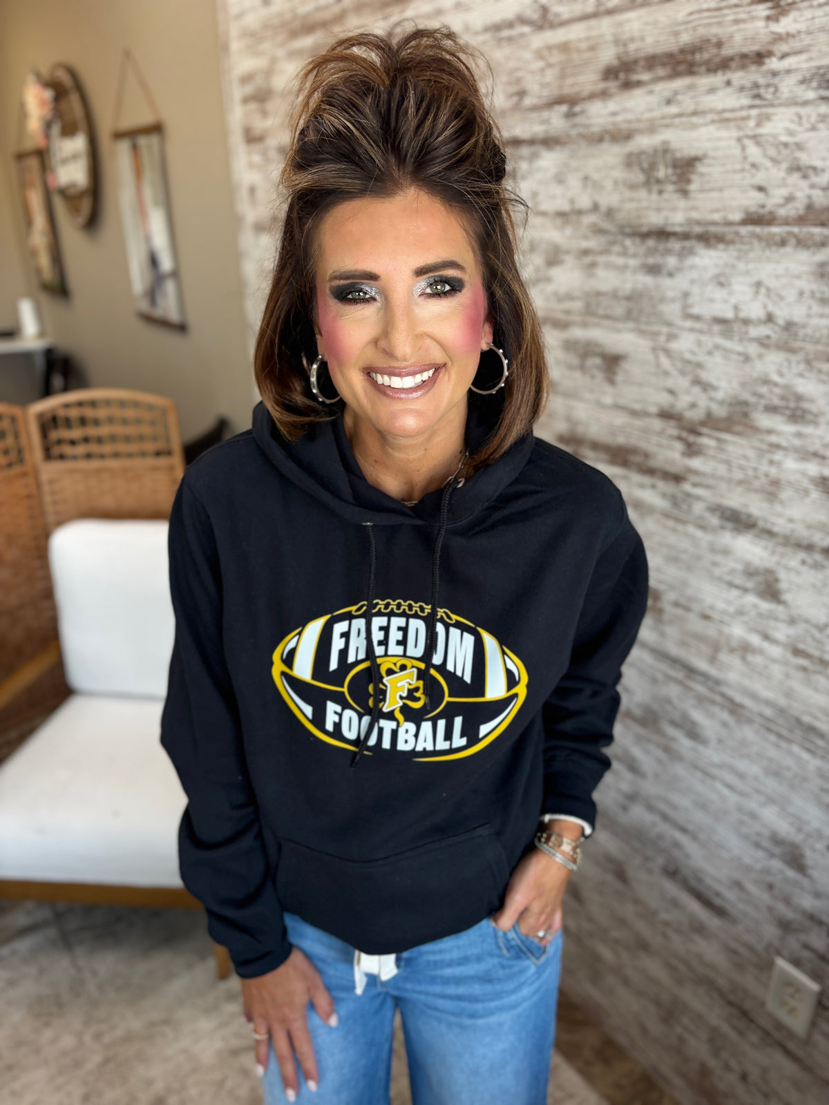 Freedom Football Port & Company Hoodie~ Youth and Adult ~ 4 Colors