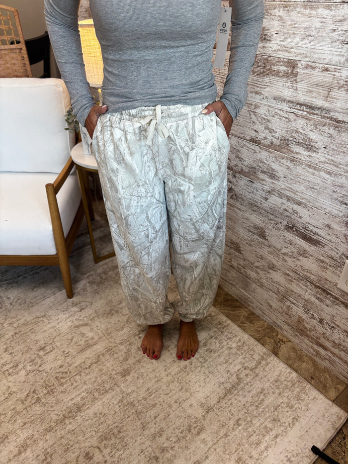 Gray Camo Jogger Pants
