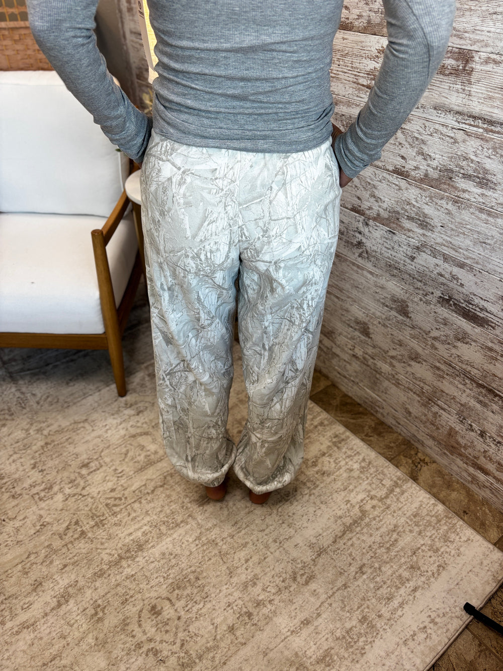 Gray Camo Jogger Pants