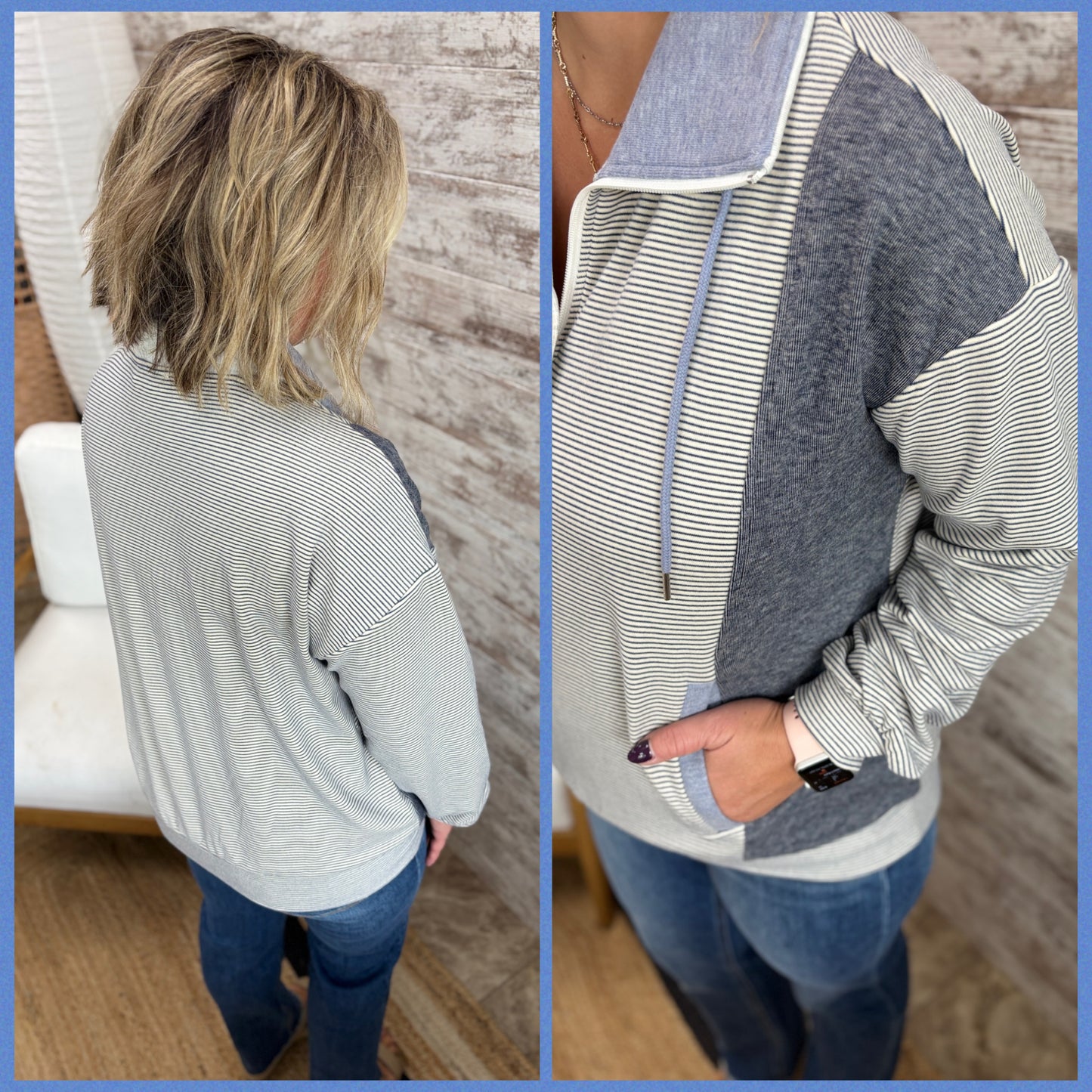 Soft Half Zip Brushed Pullover ~ 2 Colors