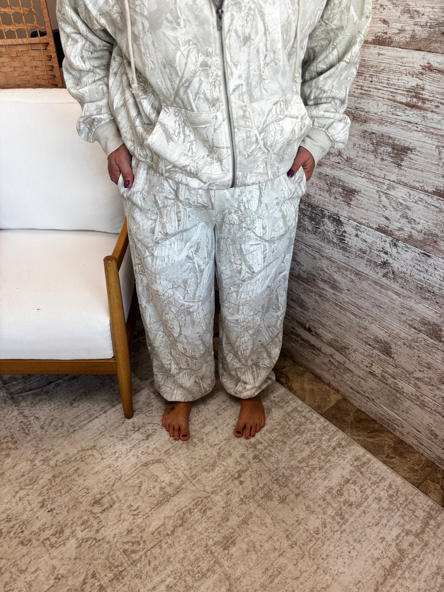 Gray Camo Jogger Pants