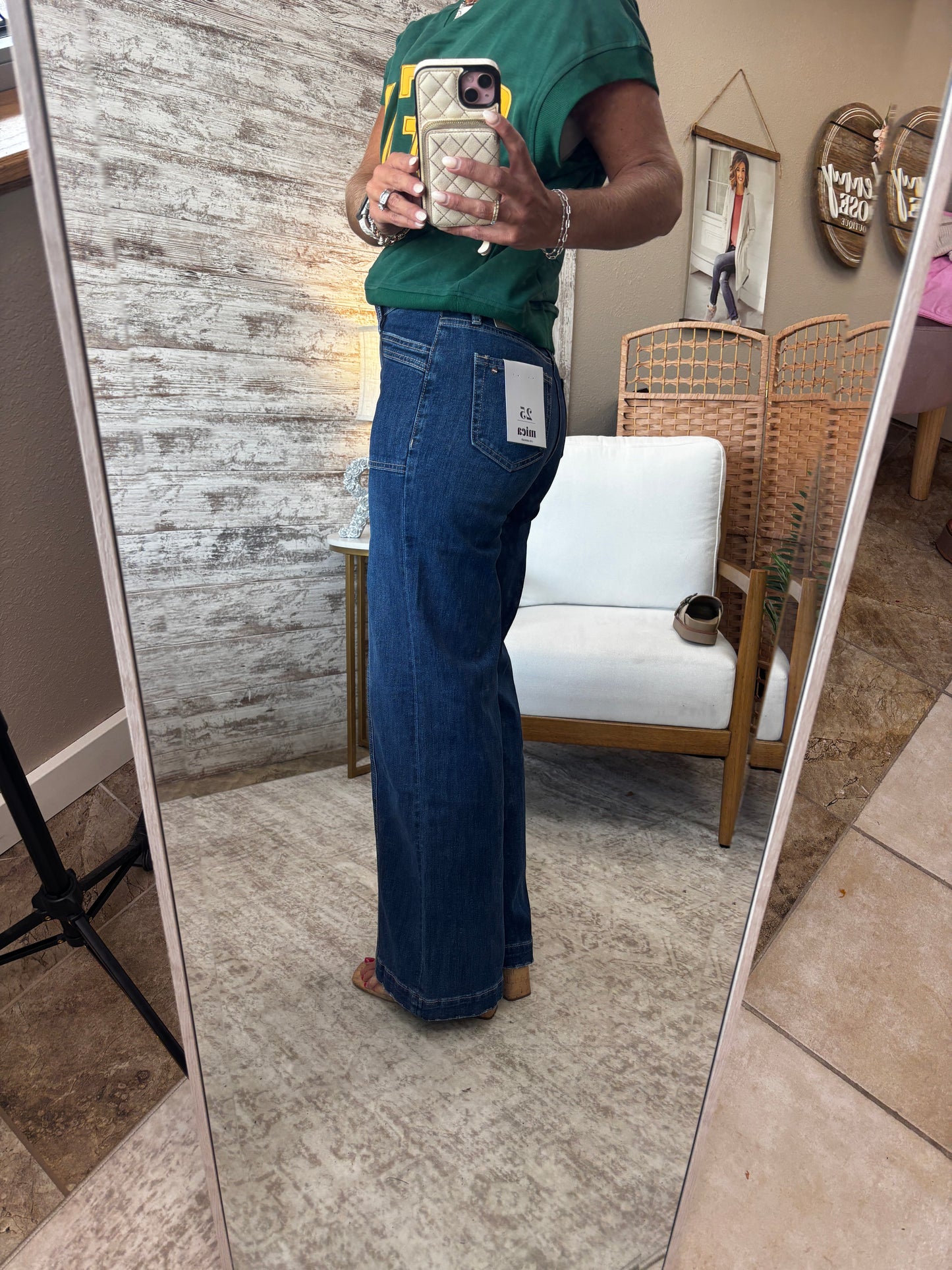 Mica High-Rise Wide Seams Trouser Jean