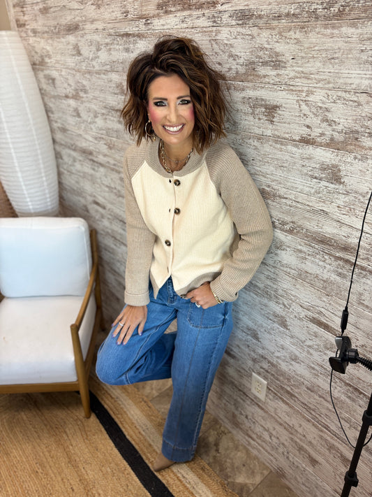 Kancan Mid Rise Wide Leg Jean KC70100MD