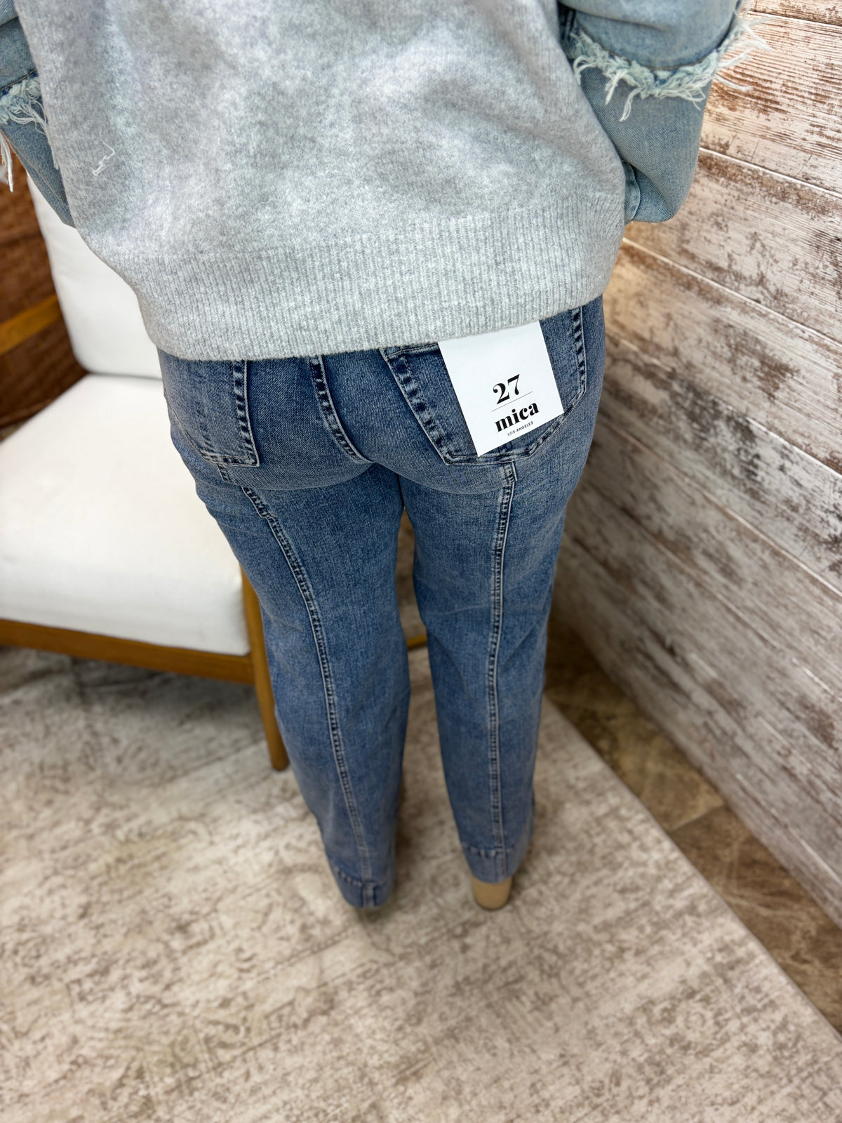 Mica Regent Blue Ankle Trouser MDP-W4105