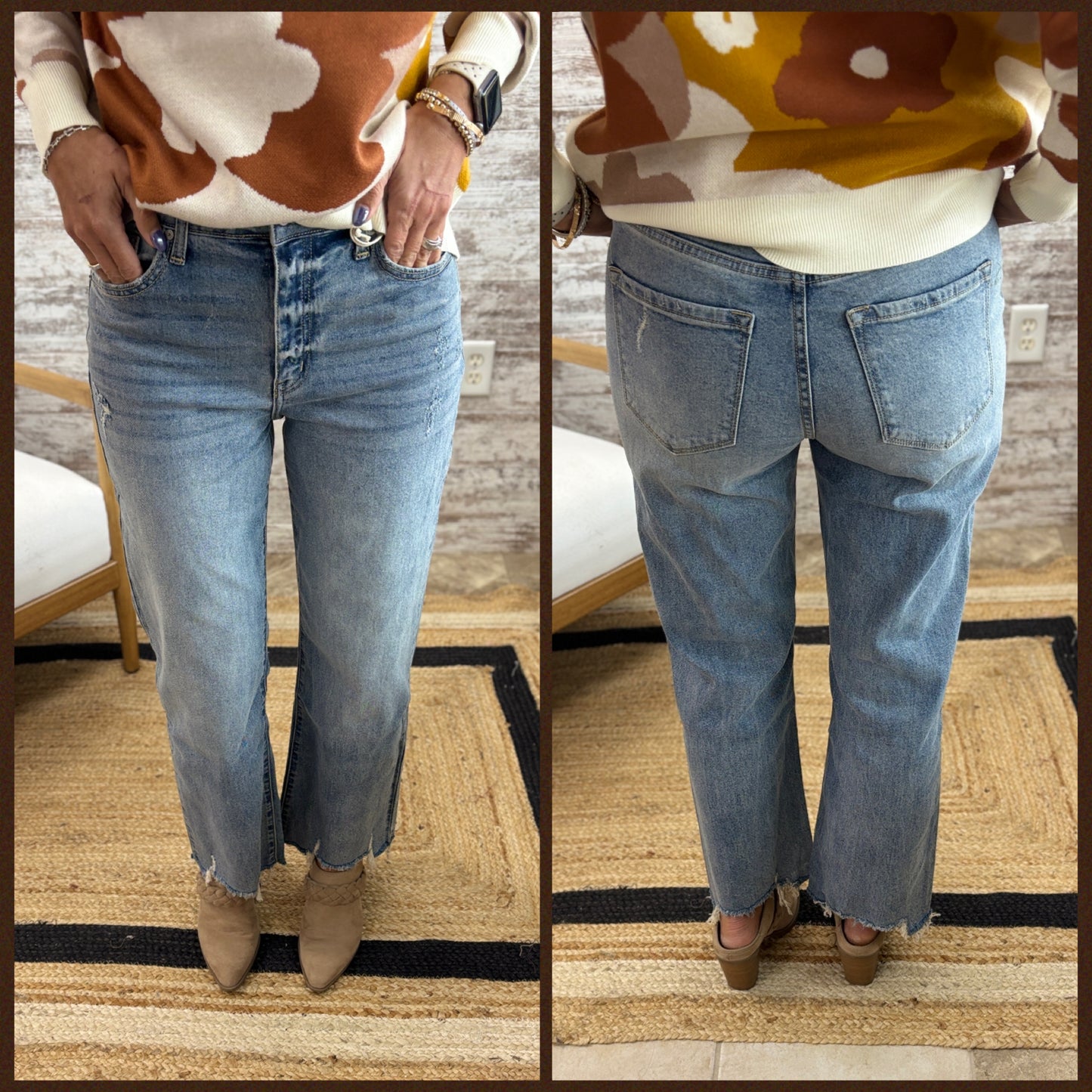 Kancan High Rise Slim Wide Leg KC2565L