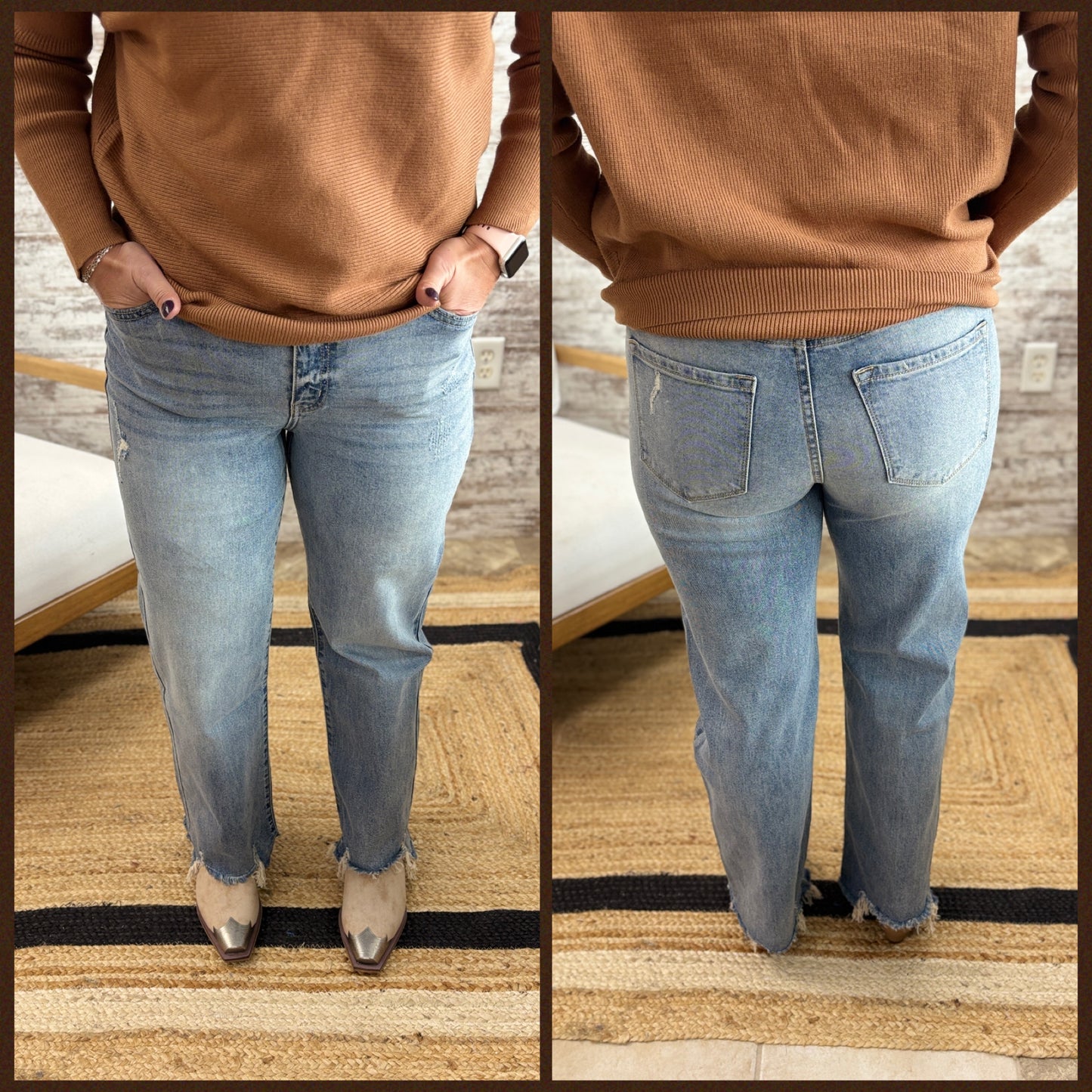 Kancan High Rise Slim Wide Leg KC2565L