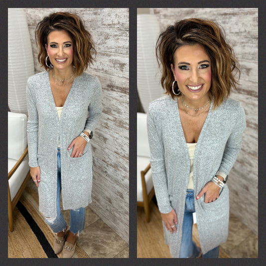 Long Line Split Cardigan
