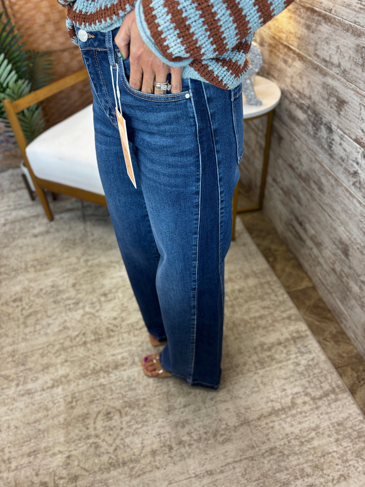 Risen Contrast Side Panel Jean PW21877