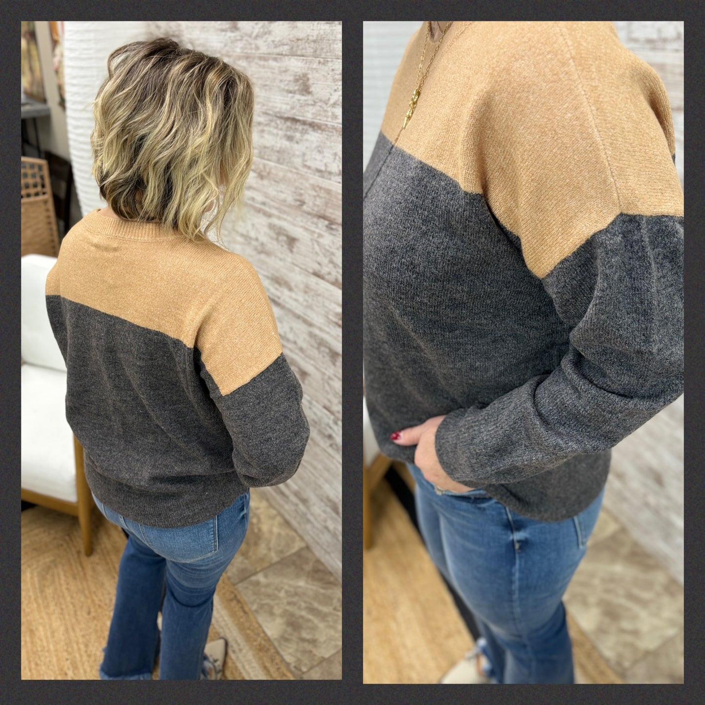 Colorblock Knit Sweater