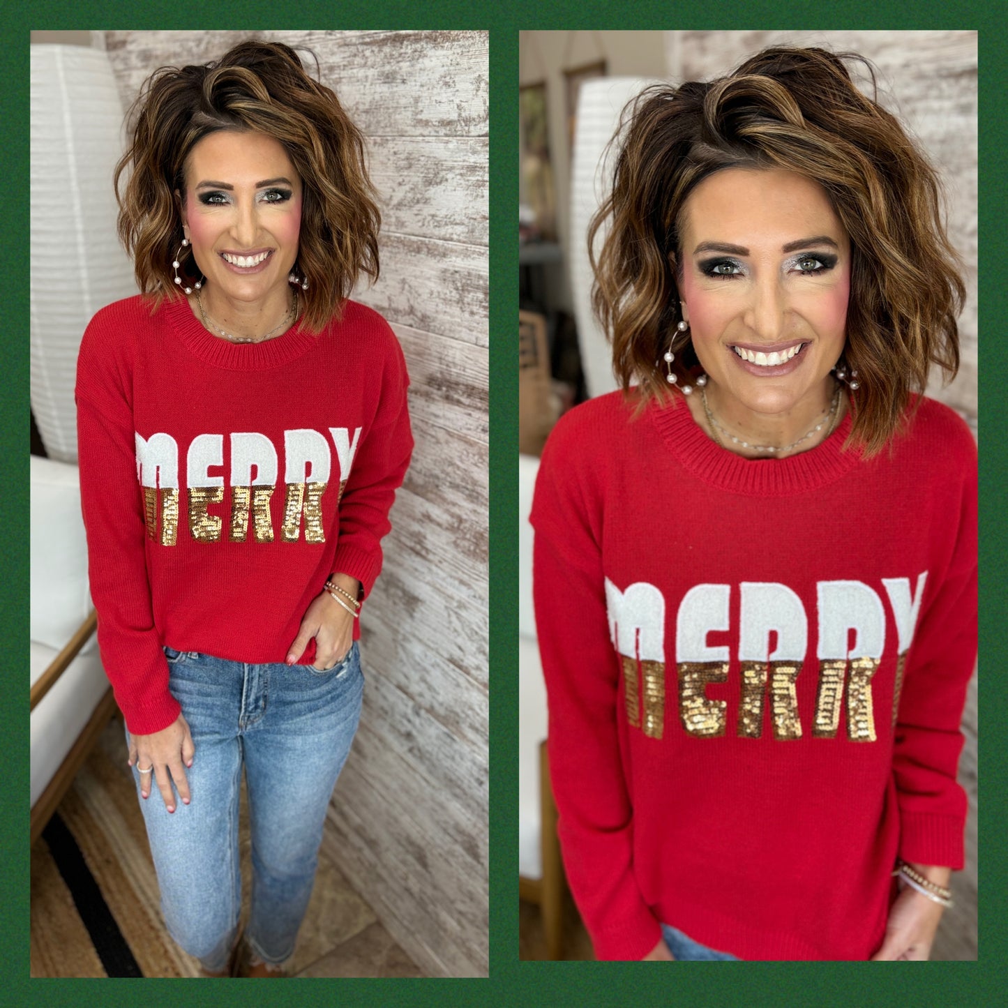 Sequin Merry Sweater