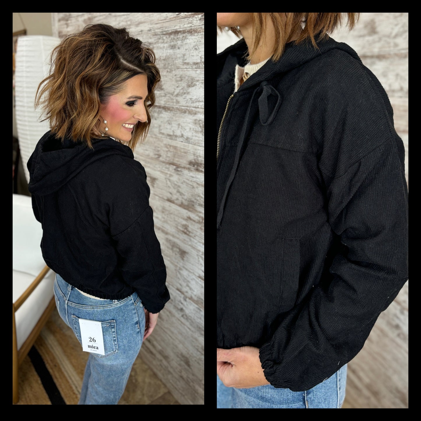 Corduroy Zip Up Jacket *DOORBUSTER* ~ 2 Colors